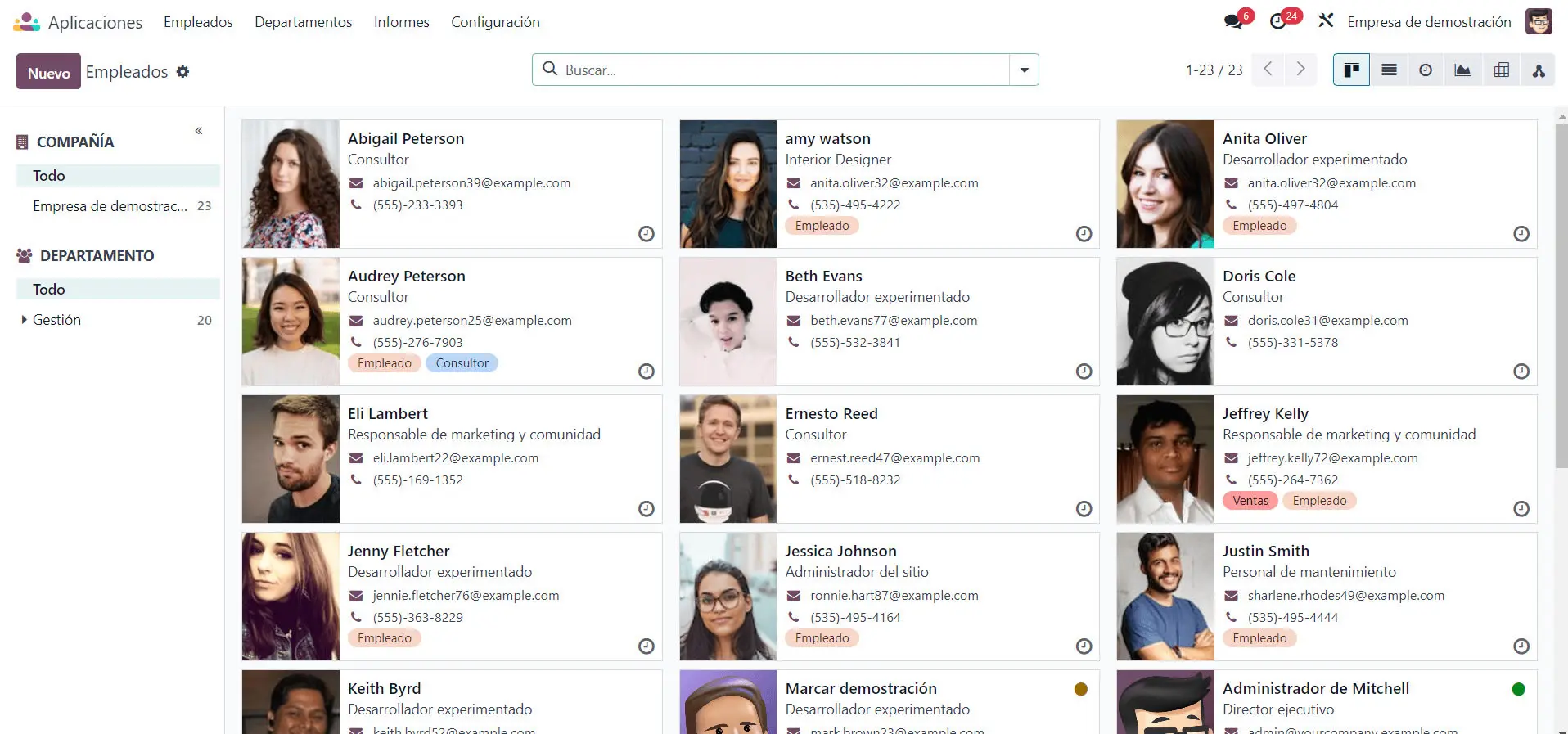 Módulo RRHH Odoo Módulo RRHH Odoo